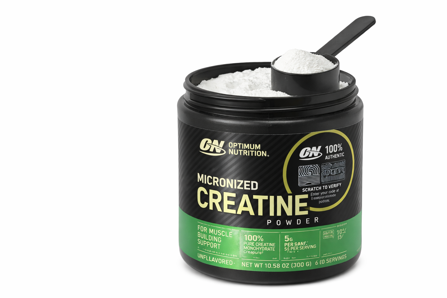 Creatina Micronizada Optimum Nutrition 300 g | 100% Creatina Monohidratada