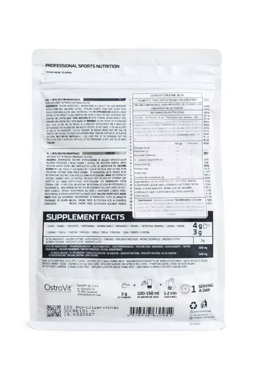 Creatina Monohidratada OstroVit 300 g
