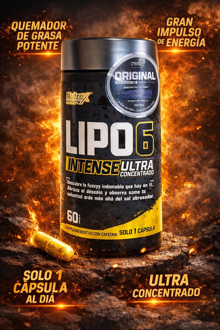 Lipo6 Intense Ultra Nutrex | Termogénico Energía y Definición